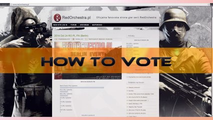 How to vote for fightnight on RedOrchestra.PL