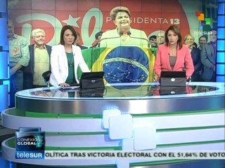 Los brasileños salieron a festejar el triunfo democrático de Dilma