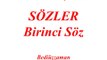 Birinci Soz Sf.1-7- Sozler- -Risale-i Nur Kulliyat- -Bediuzzaman Said Nursi-