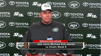 Jets name Vick starter vs. Chiefs