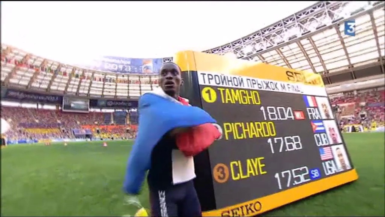 ChM athlé 2013, triple saut H (le sacre de Teddy Tamgho)