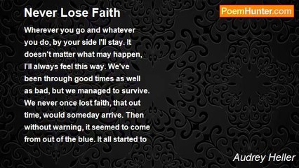 Audrey Heller - Never Lose Faith