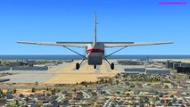 FSX Testing - Cessna 208-B Grand Caravan Landing At LAX - XB360 Controller