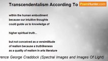 Terence George Craddock (Spectral Images and Images Of Light) - Transcendentalism According To Emerson