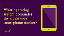 What operating system dominates the worldwide smartphone market