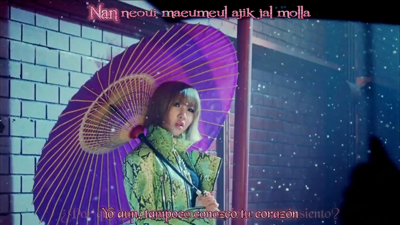 2NE1 ~ I LOVE YOU (karaoke + sub español)