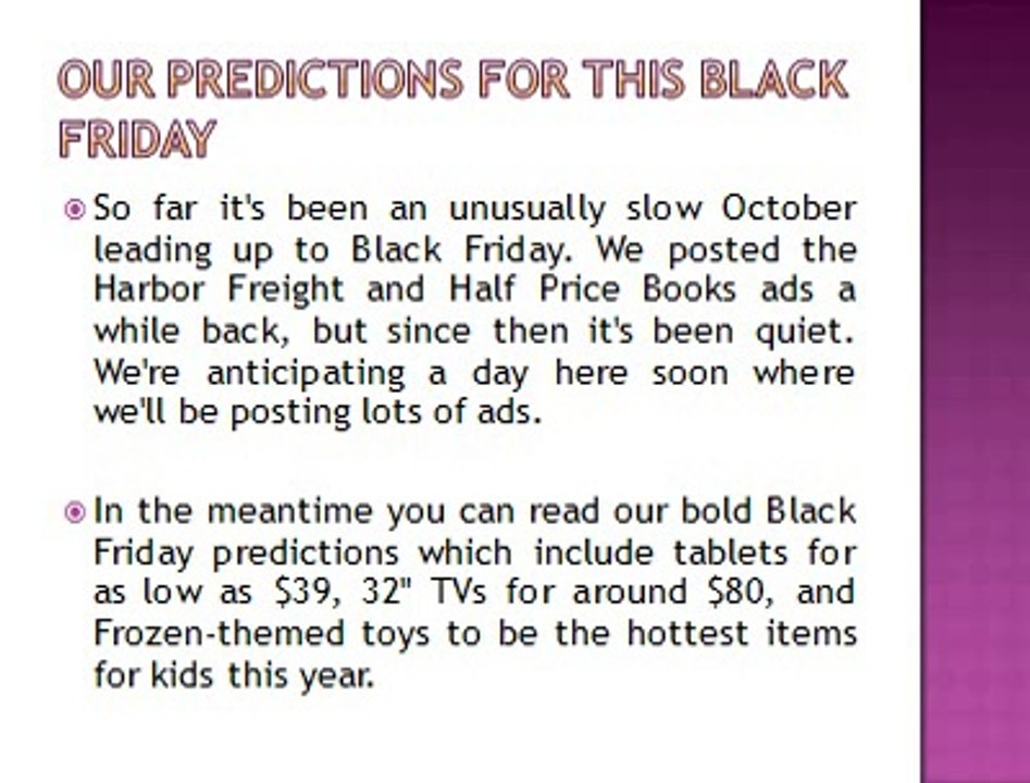 BLACK FRIDAY 2014