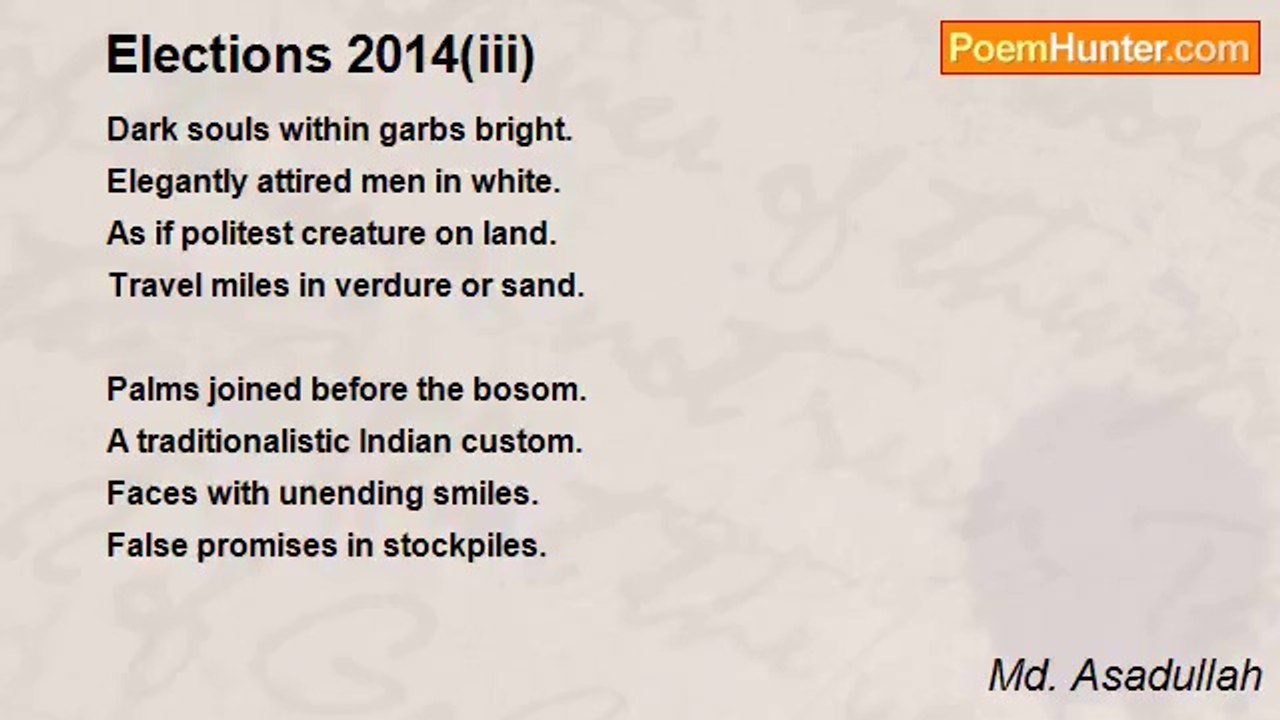 Md. Asadullah - Elections 2014(iii)