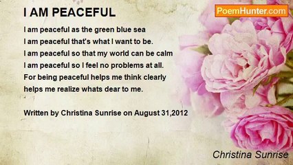 Christina Sunrise - I AM PEACEFUL
