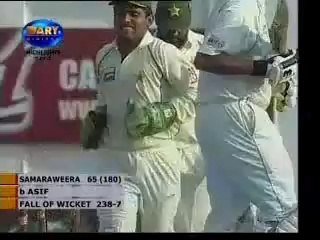 Muhammad asif 11 wickets against sri lanka