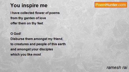 ramesh rai - You inspire me
