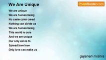 gajanan mishra - We Are Unique