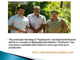 Vaikundarajan Excited About Kamal Haasan-Starrer Tamil Thriller “Papanasam”