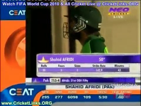 Shahid Afridi 124 Runs on 60 Balls Asia Cup 2010 Pakistan v Bangladesh