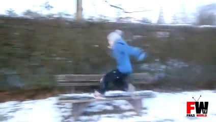 [+18 ~ Sexy Funny Girl]Parkour Winter Fail - Fails World
