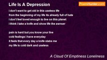A Cloud Of Emptiness Loneliness - Life Is A Depression