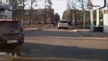 [ 18 ~ Sexy Funny Girl]Russian Woman Driver Runs Down Pedestrian... For Walking Too Slow