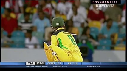 Kieron Pollard  BOOM BLAZIN  39   39  off 13 balls vs  Jamaica   Caribbean T20 Final 2012