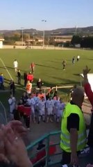 Dans le kop a la fin du match