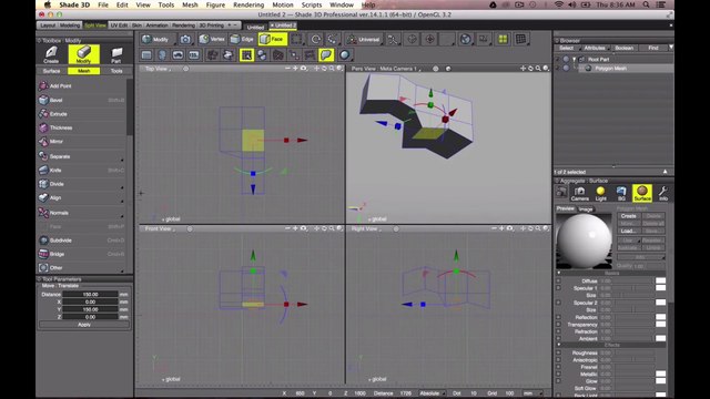 Shade 3D Fast Forward Video Tutorial: Simple Box Modeling