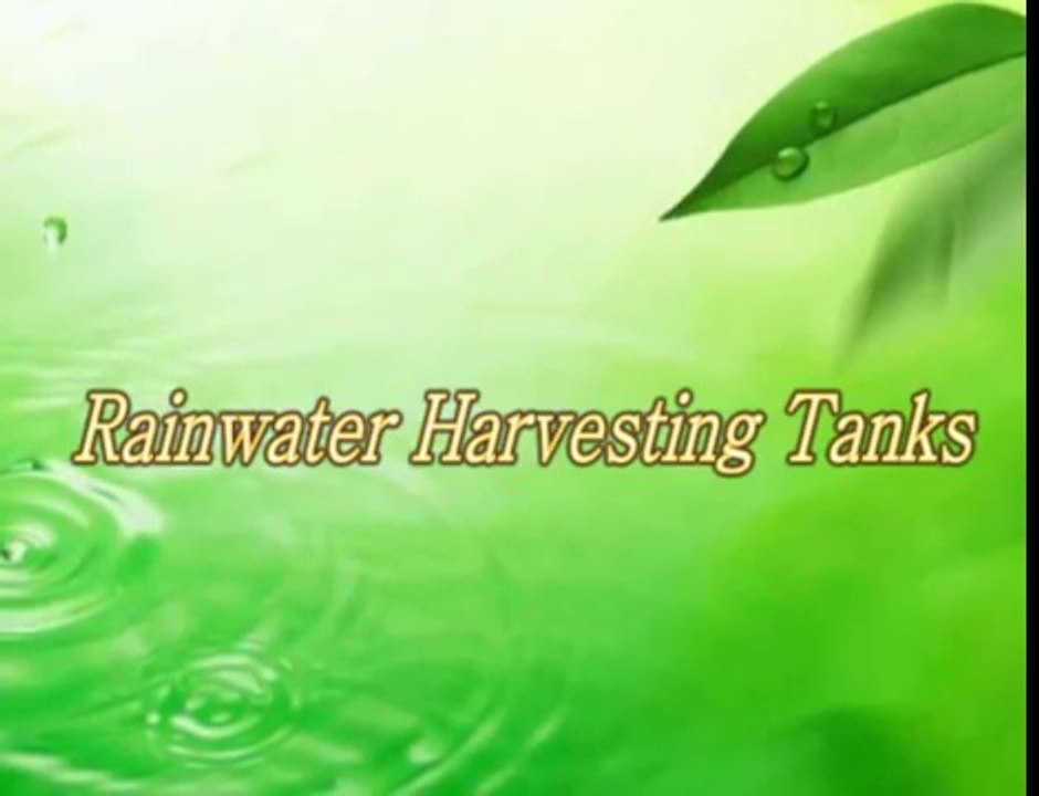 Rain Water Tanks, Rainwater Harvesting Tanks from greening-solution.com