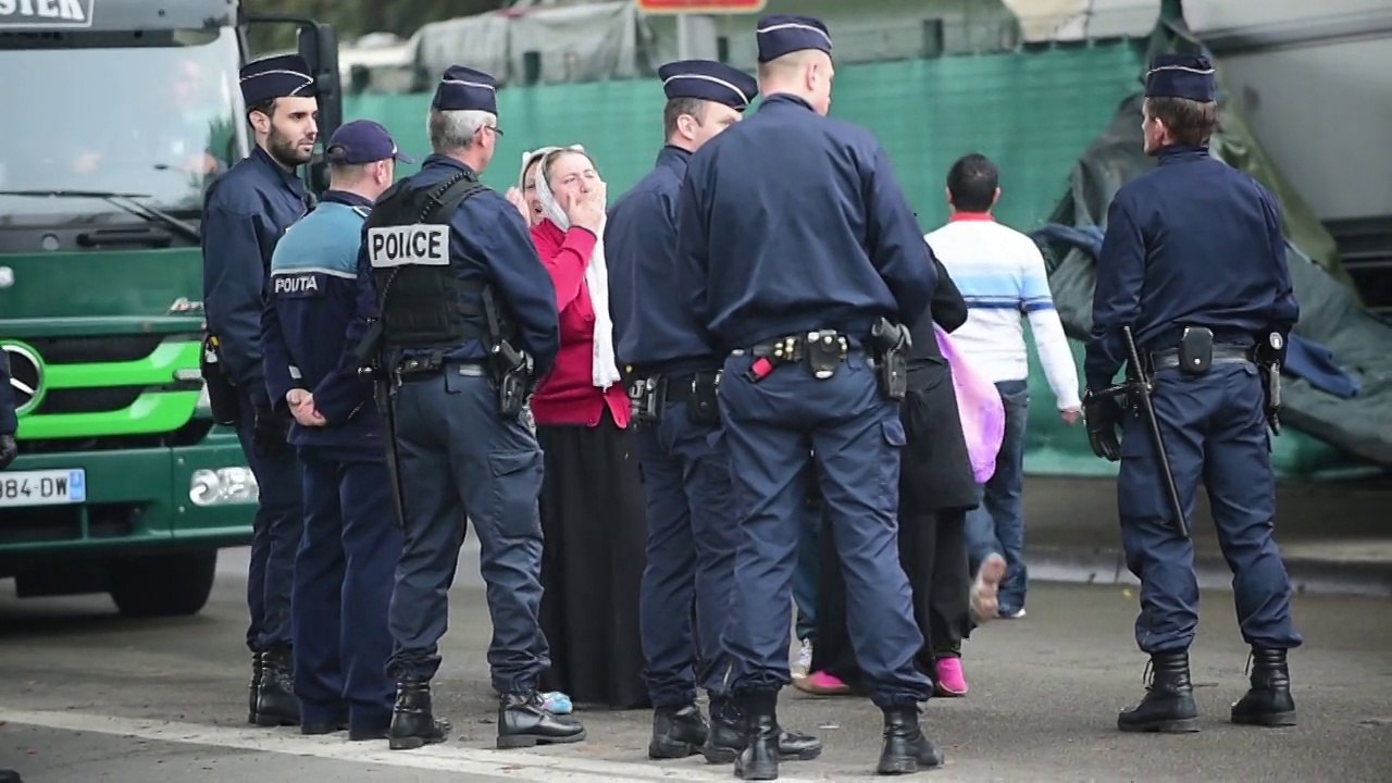 Evacuation du camps de Roms près du Casino à Lille