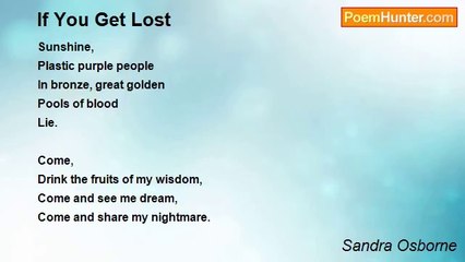 Sandra Osborne - If You Get Lost