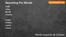 Warren Augustus de Guzman - Searching For Words