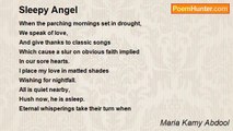 Maria Kamy Abdool - Sleepy Angel