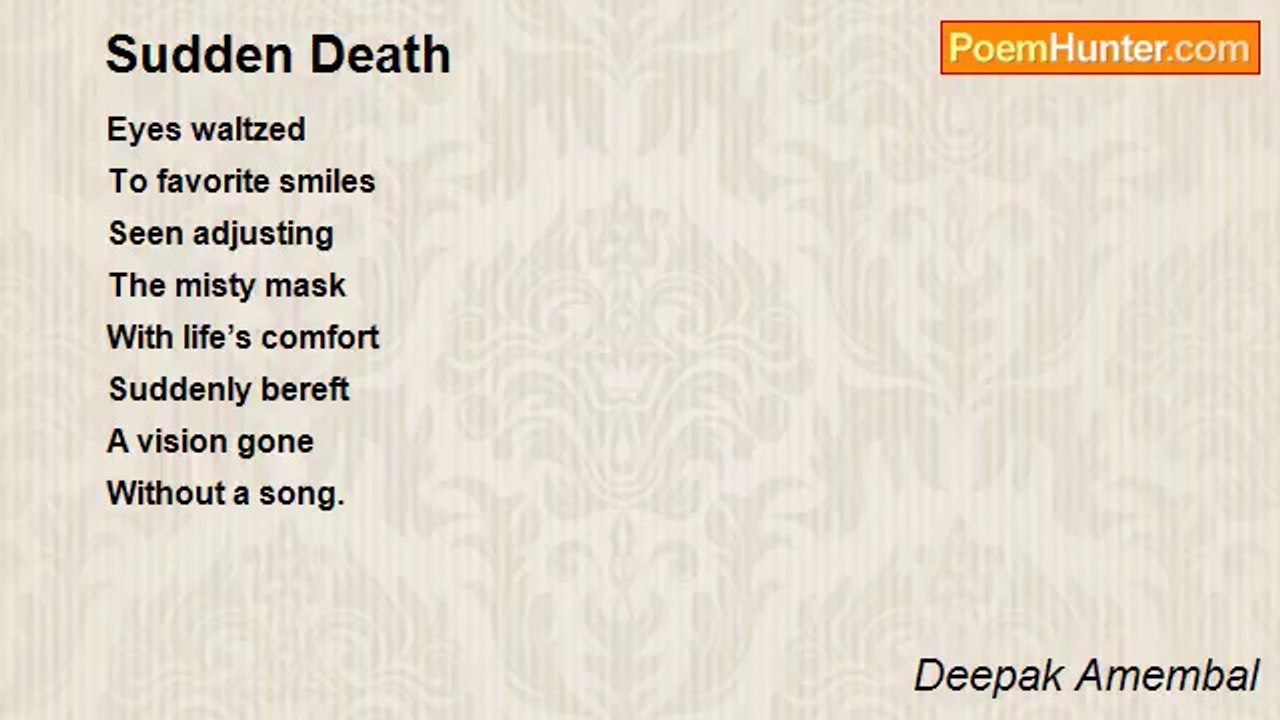 Deepak Amembal - Sudden Death