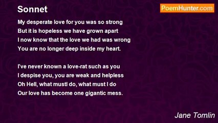 Jane Tomlin - Sonnet