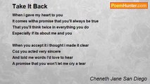 Cheneth Jane San Diego - Take It Back