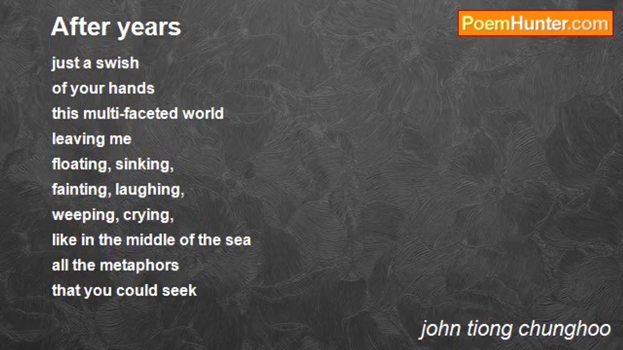 john tiong chunghoo - After years