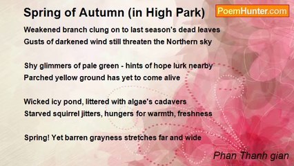 Phan Thanh gian - Spring of Autumn (in High Park)
