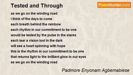 Padmore Enyonam Agbemabiese - Tested and Through
