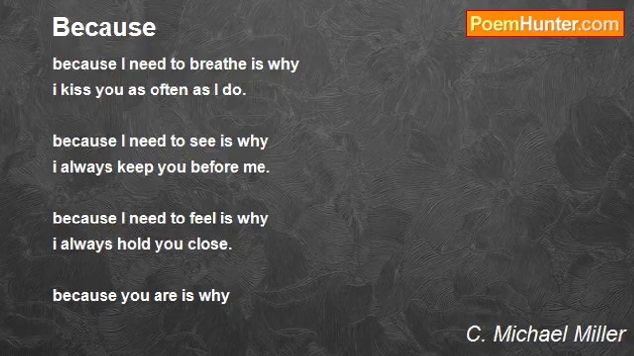C. Michael Miller - Because