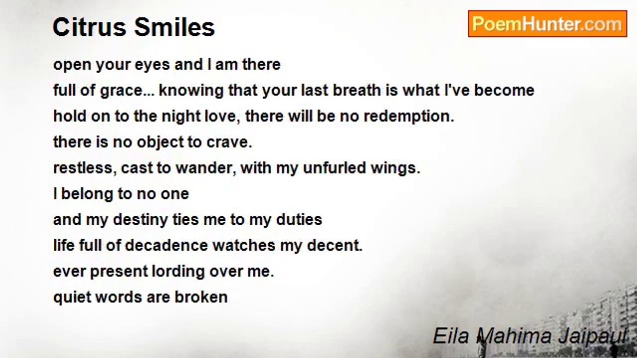 Eila Mahima Jaipaul - Citrus Smiles