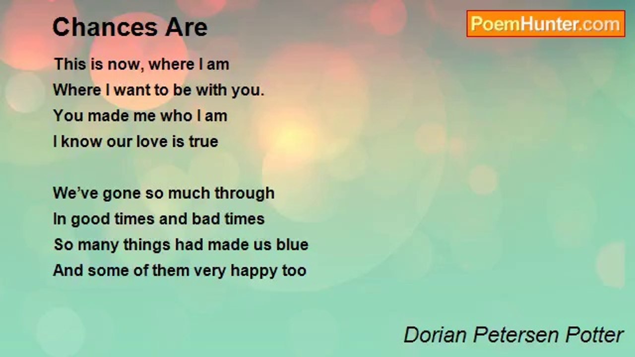 Dorian Petersen Potter - Chances Are