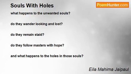 Eila Mahima Jaipaul - Souls With Holes