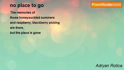 Adryan Rotica - no place to go