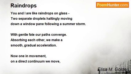 Elisa M. Golden - Raindrops