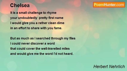 Herbert Nehrlich - Chelsea