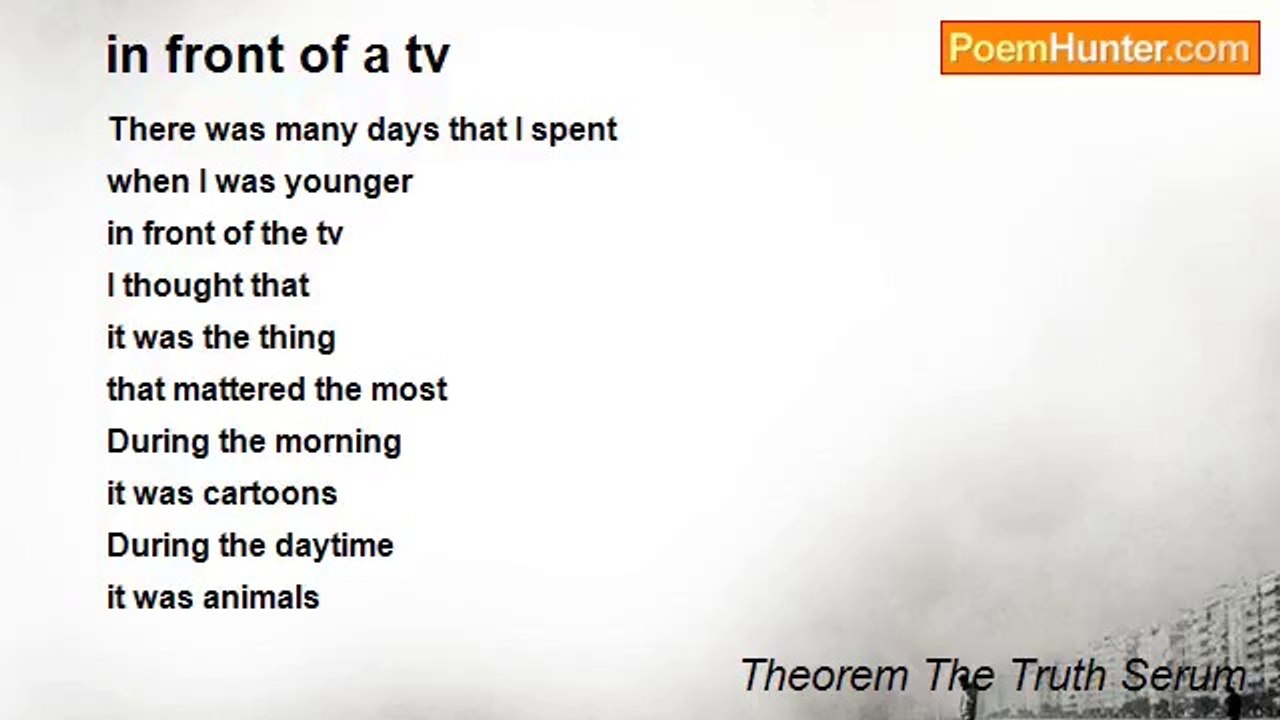 Theorem The Truth Serum - in front of a tv