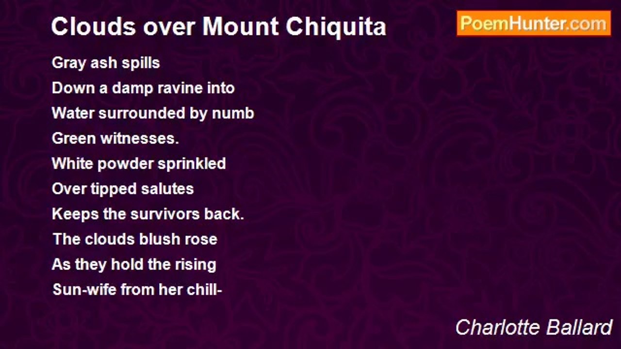 Charlotte Ballard - Clouds over Mount Chiquita