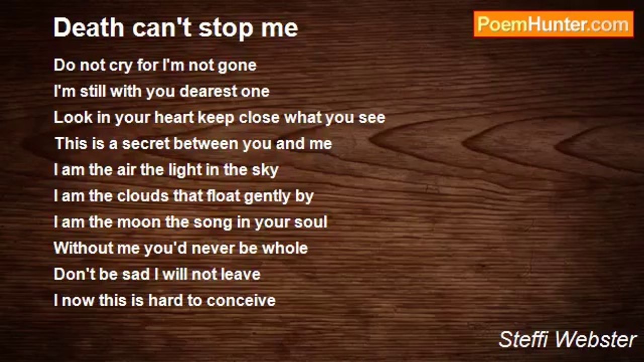 Steffi Webster - Death can't stop me