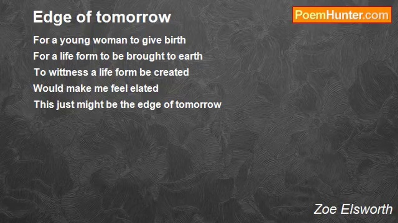 Zoe Elsworth - Edge of tomorrow
