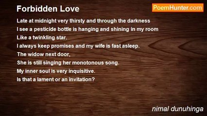 nimal dunuhinga - Forbidden Love