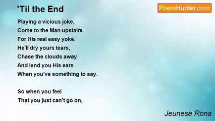Jeunese Rona - 'Til the End