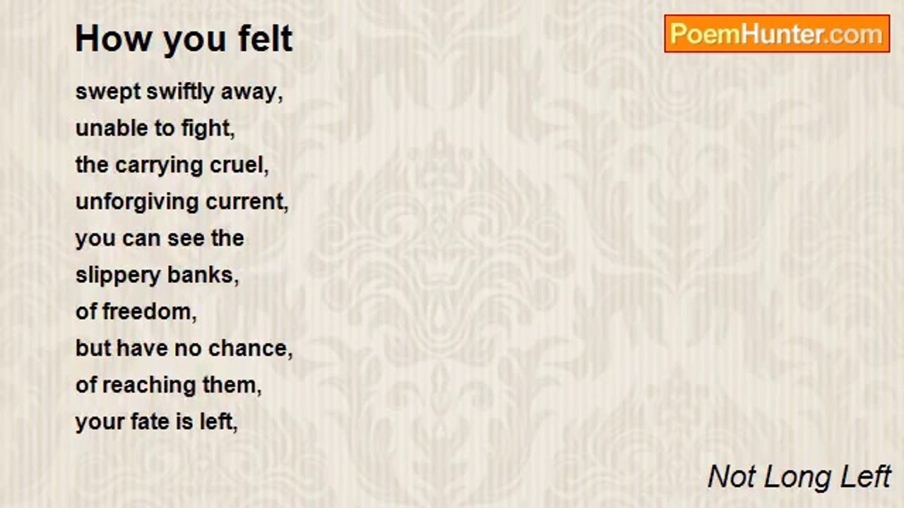 Not Long Left - How you felt