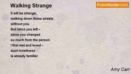 Amy Carr - Walking Strange